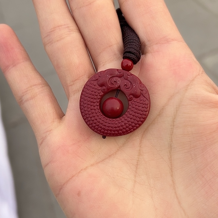 天然辰砂朱砂吊坠
