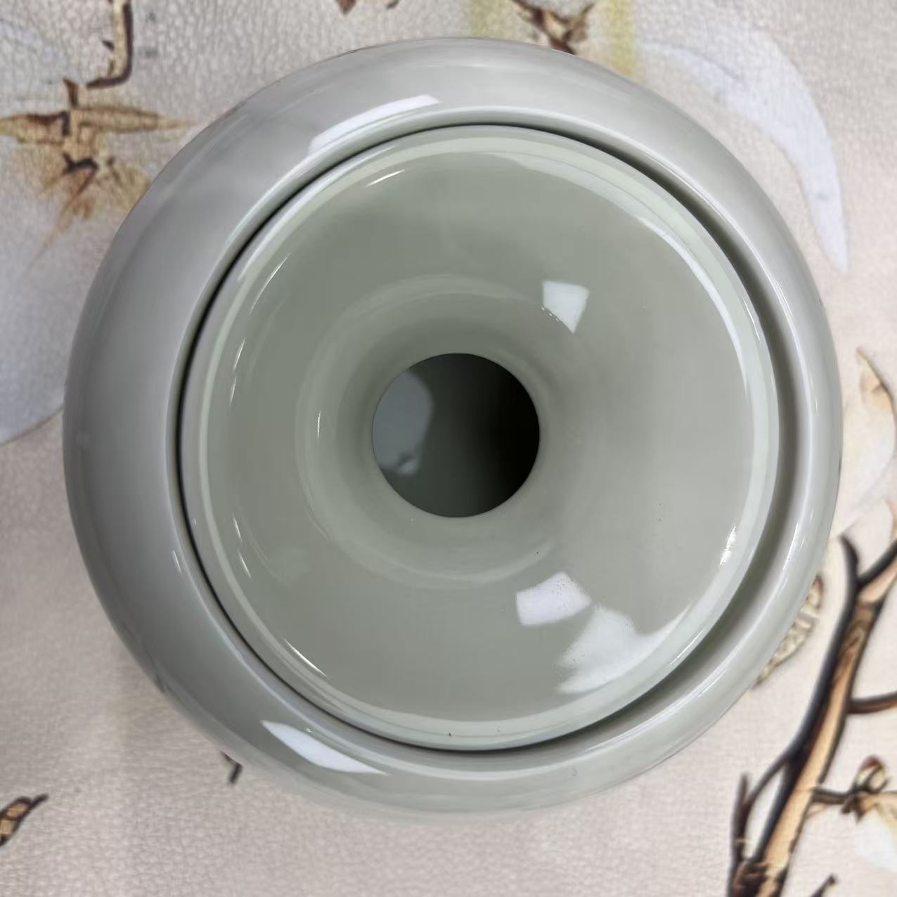 心名茶器   草木灰全瓷建水简约茶道桌面茶具配件-6676