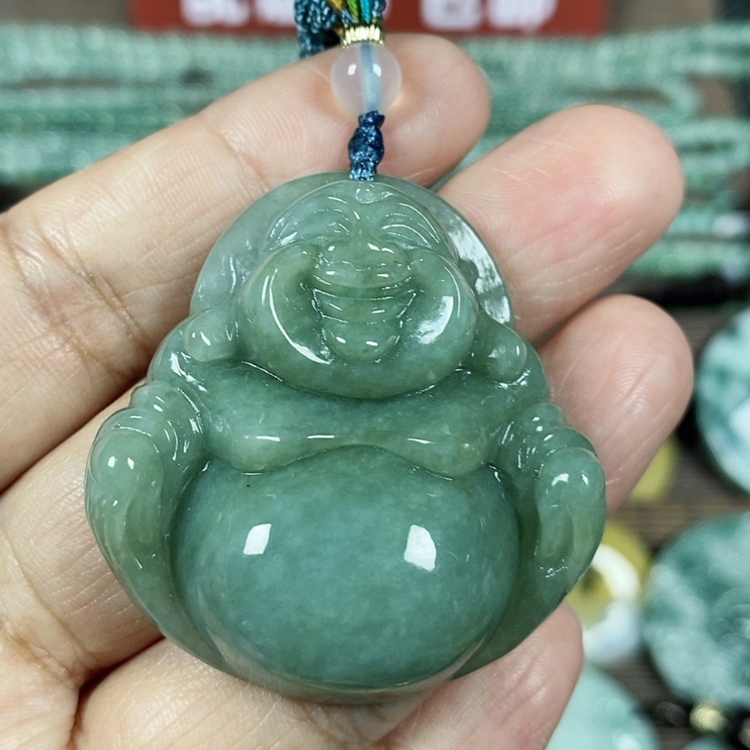 【闪购商品】翡翠颈饰未镶嵌玉吊坠翡翠玉大肚笑佛