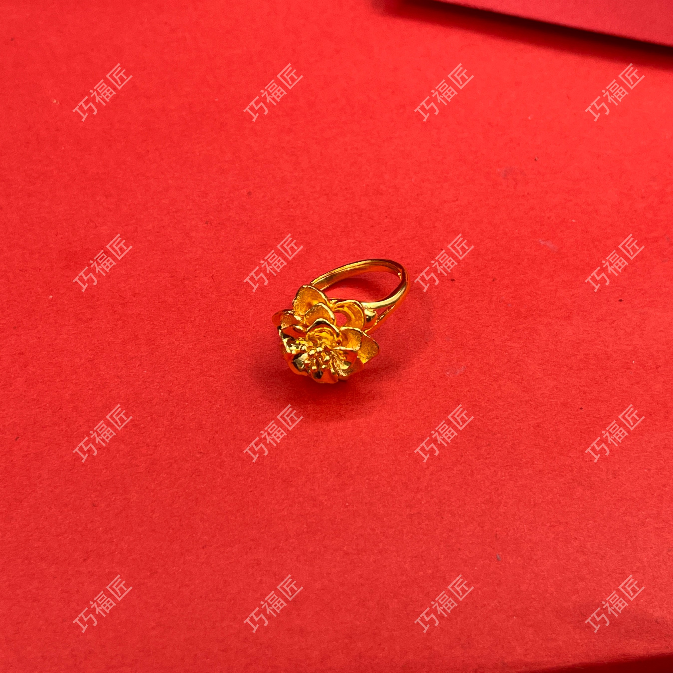 足银戒指 紫金花戒指 时尚 精美百搭简约不掉色气质轻奢
