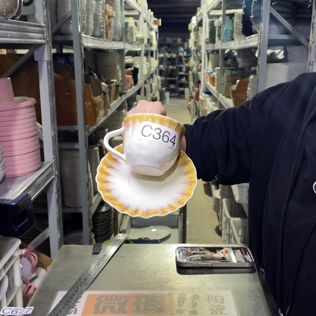 瓷片364            6杯6碟