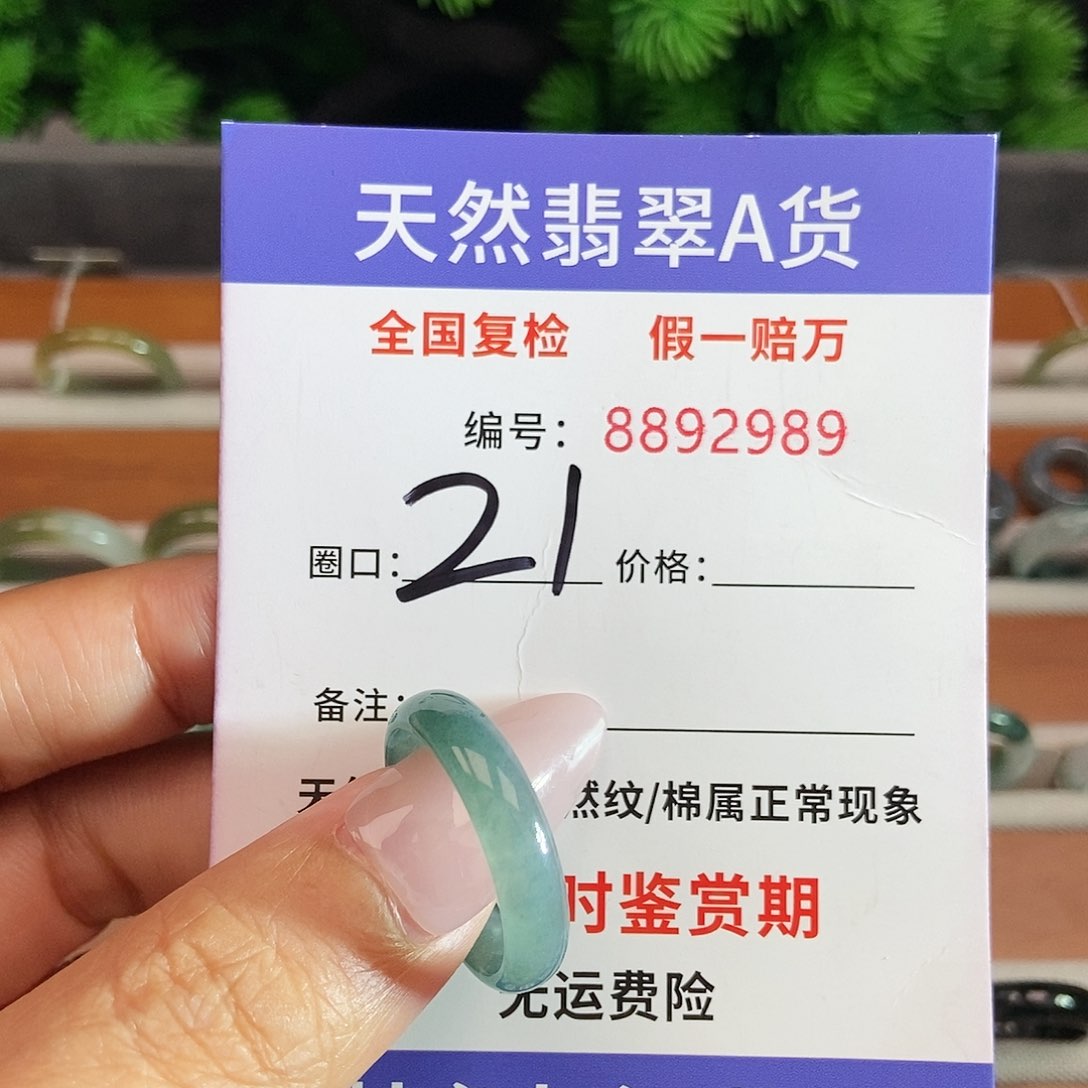翡翠未镶嵌戒圈2989........