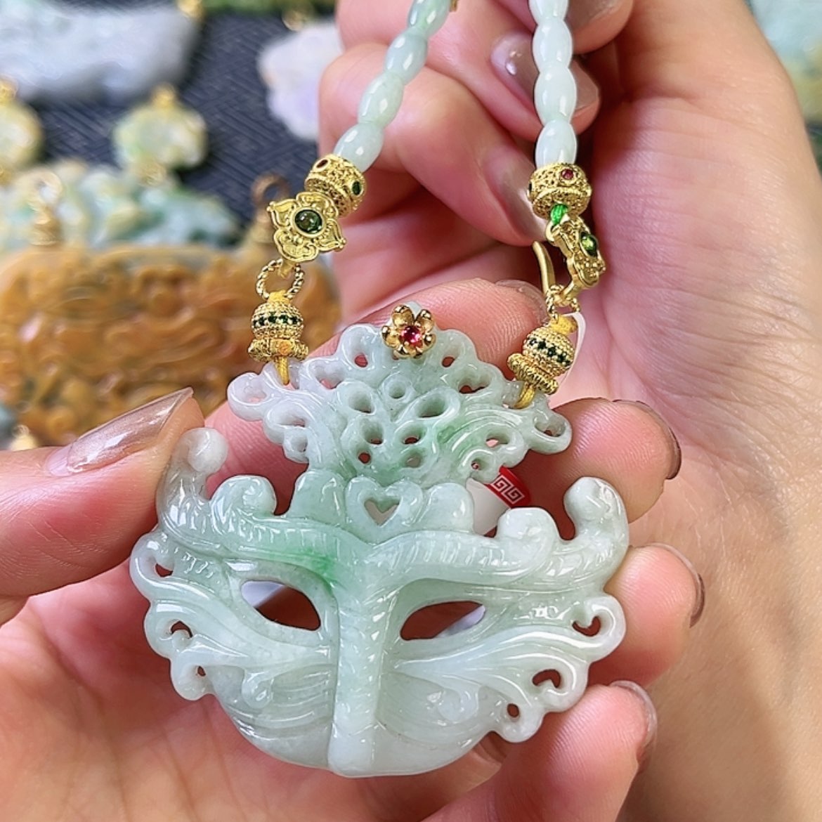 【闪购商品】翡翠颈饰未镶嵌挂件
