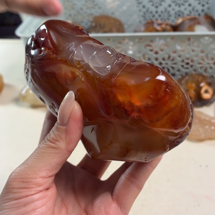 玛瑙/玉髓未镶嵌吊坠(不含链)