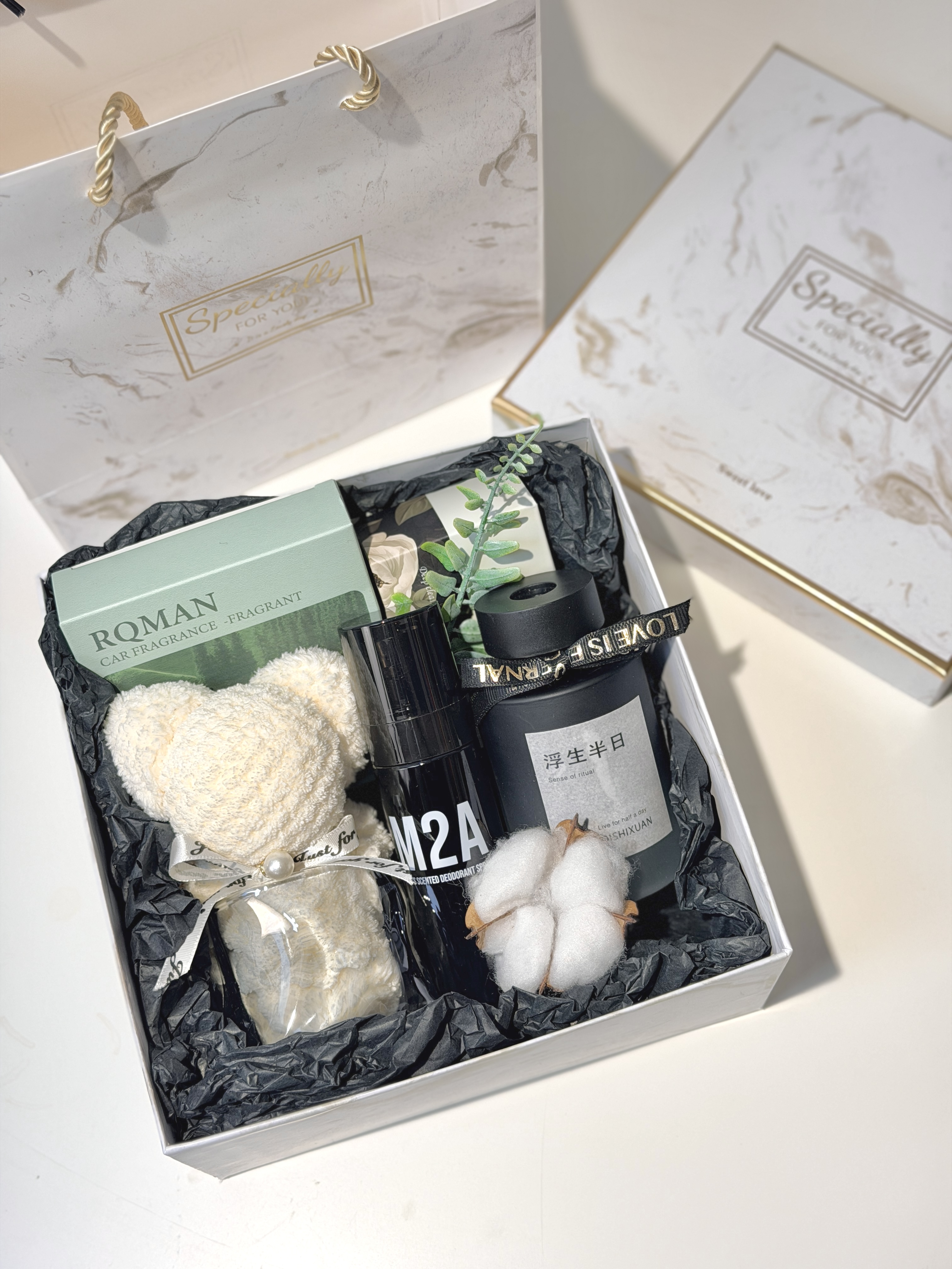 ins极简风大理石白伴手礼/宾客礼/生日礼/年会礼