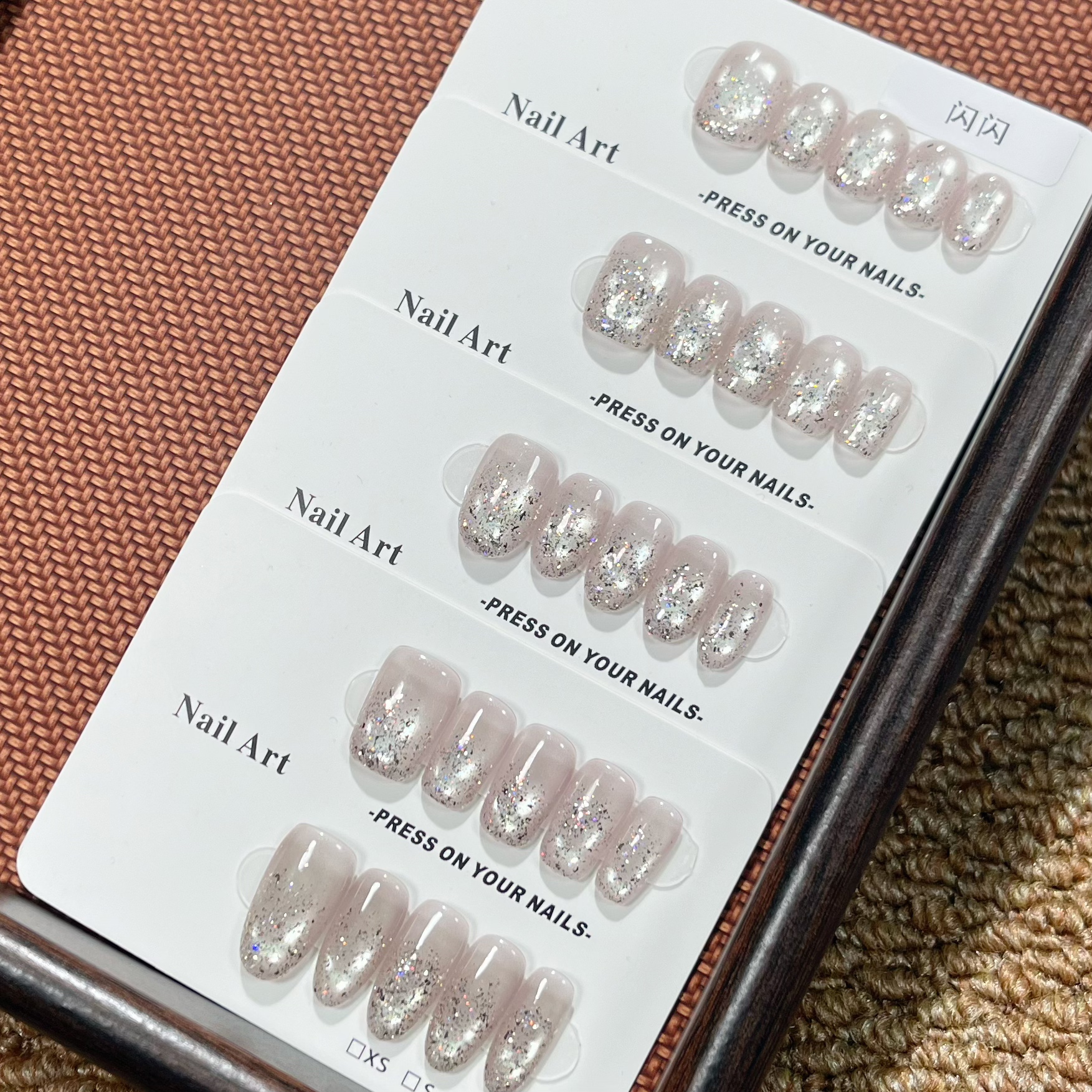 【闪闪】纯手工玻璃珠猫眼可多次贴带赠工具包默认微瑕