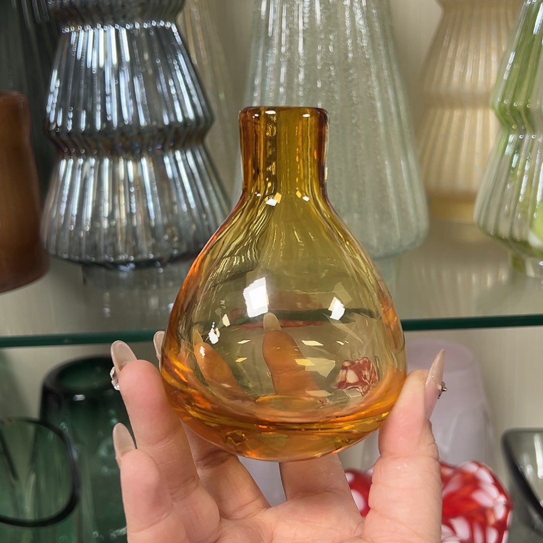 琉璃高12琥珀琉璃花器