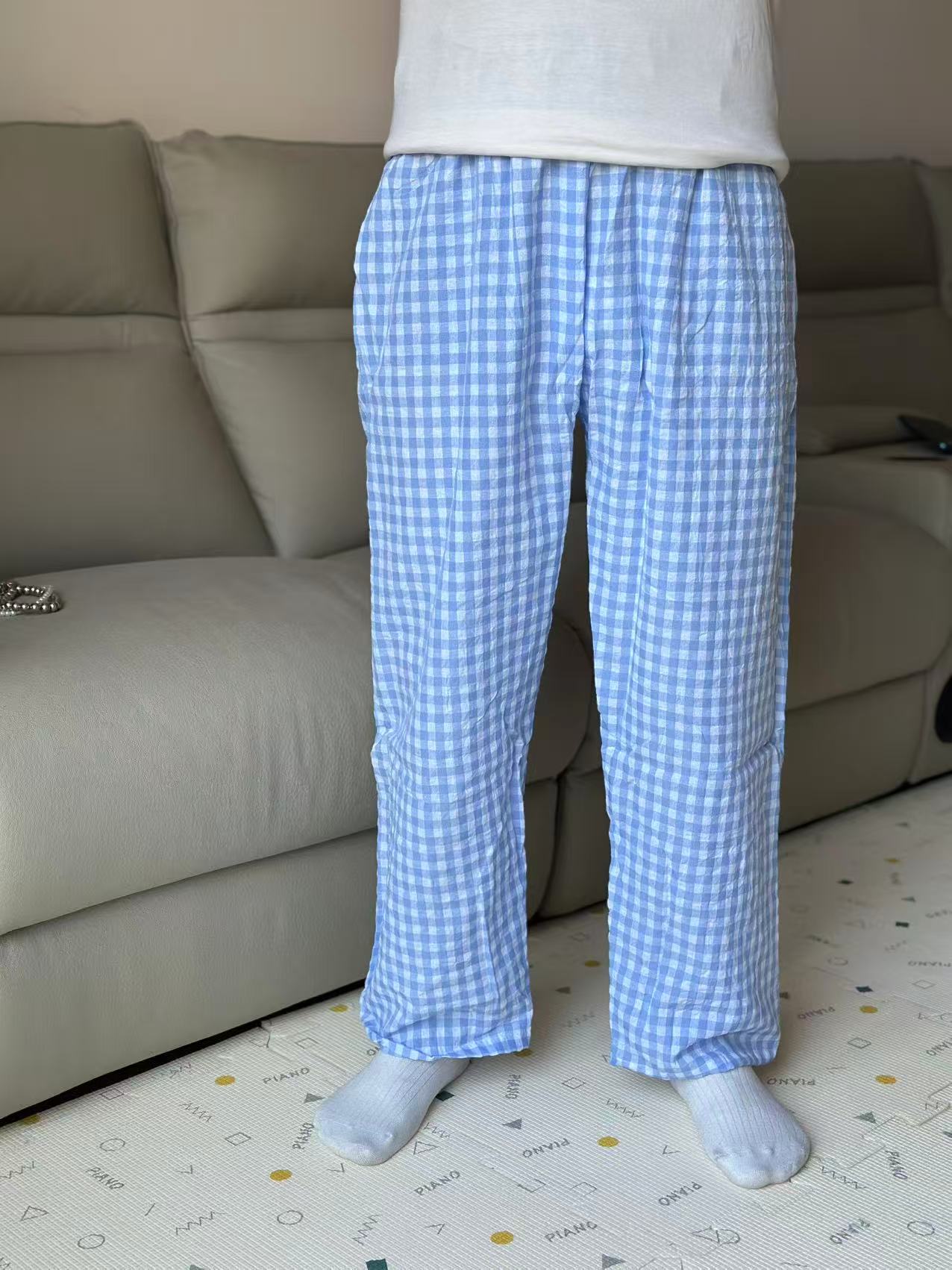 格子裤长裤，家居裤外穿裤多巴胺休闲单件男女同款
