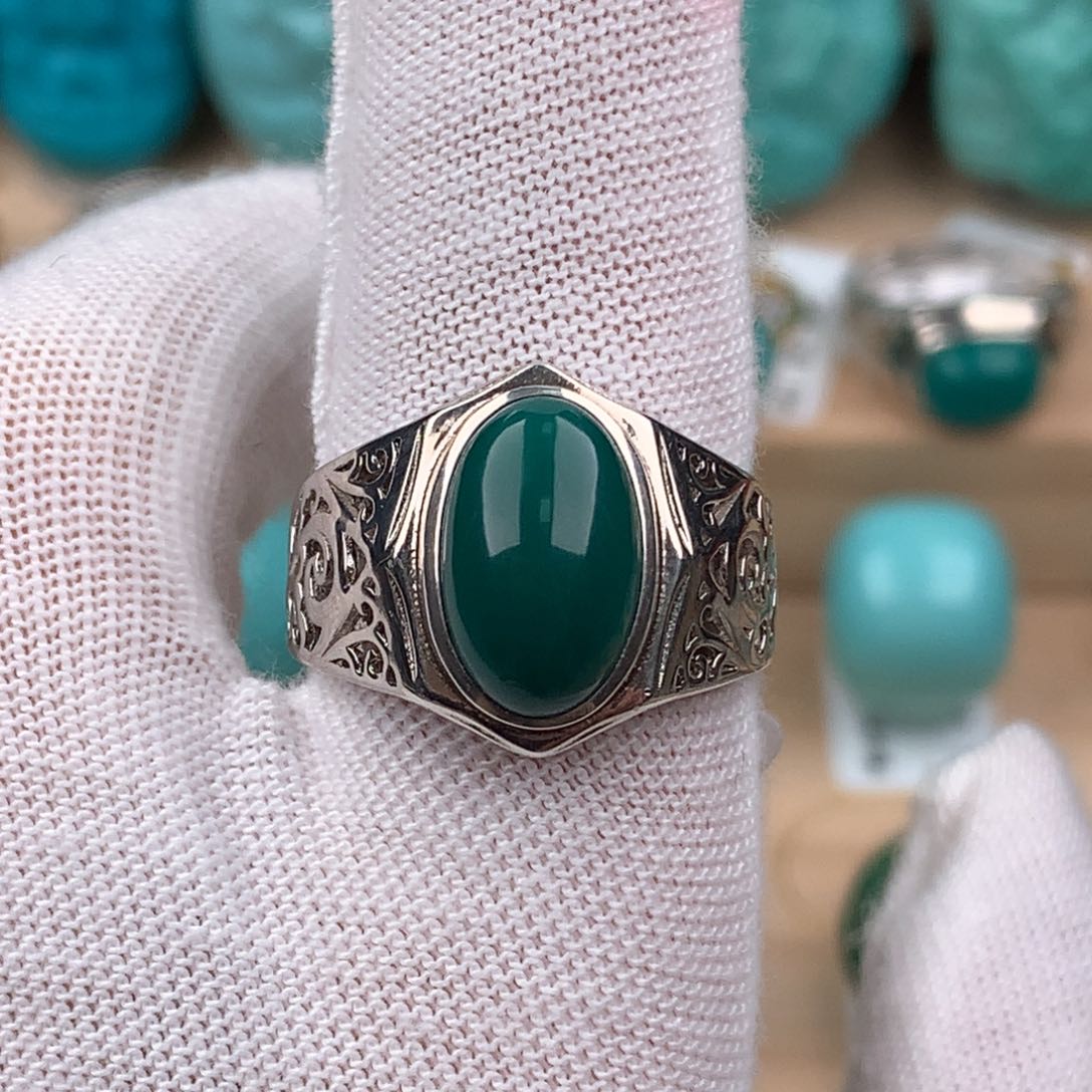 绿松石配饰银S925镶嵌