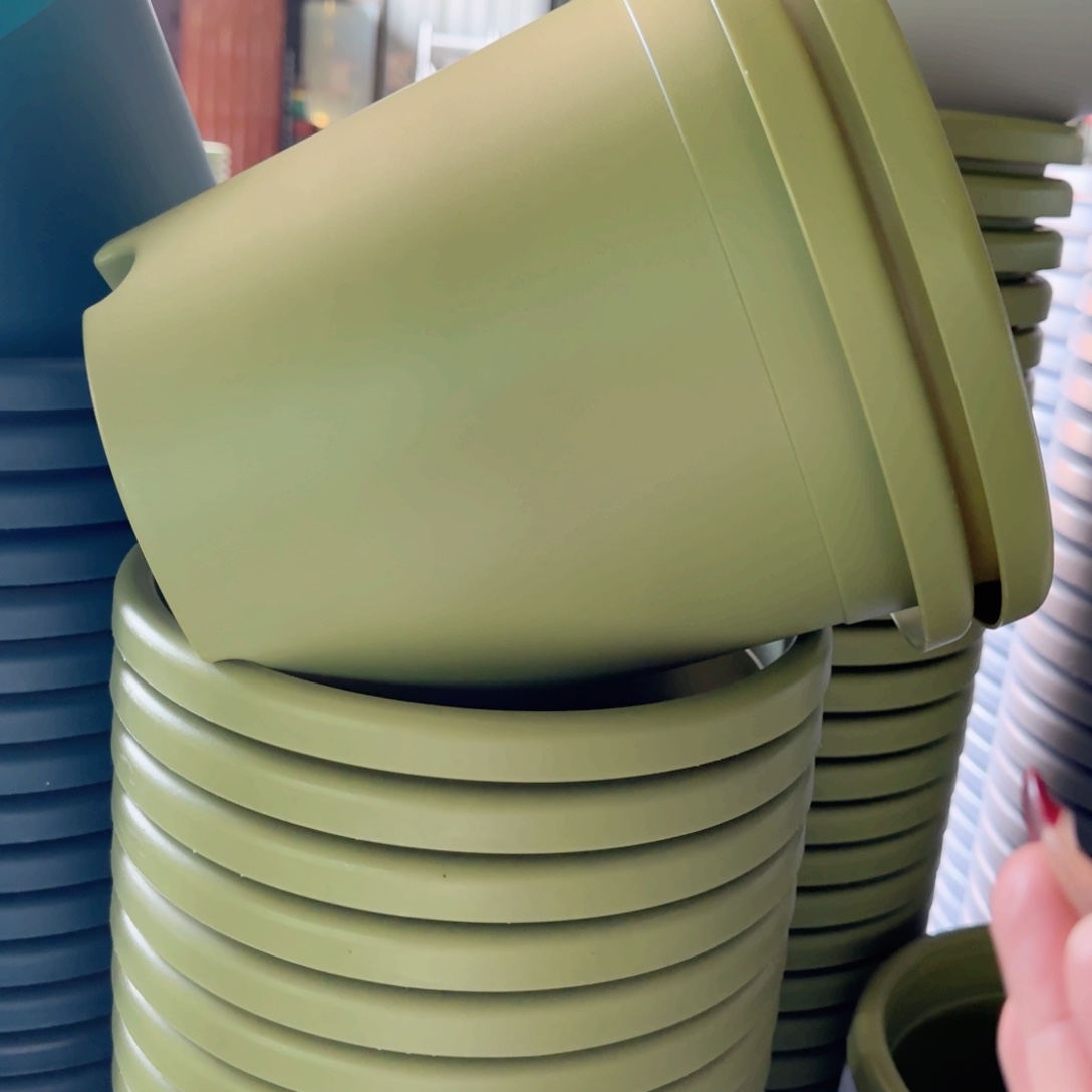 树脂四季盆4#无拖果绿8