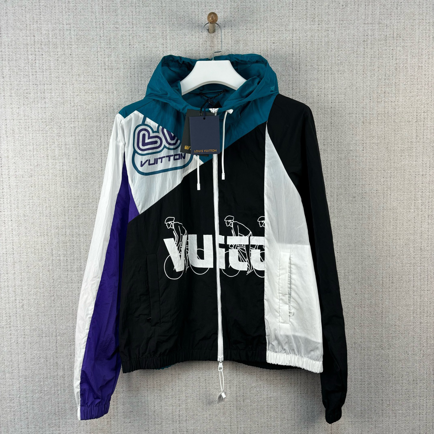 未使用 LouisVuitton/路易威登 拼接字母印花夹克外套/50码/12853