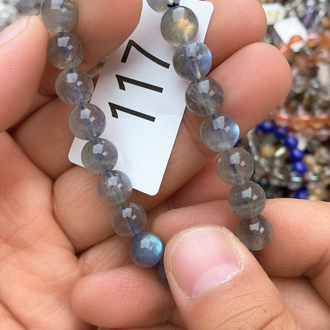 拉长石手链未镶嵌手链