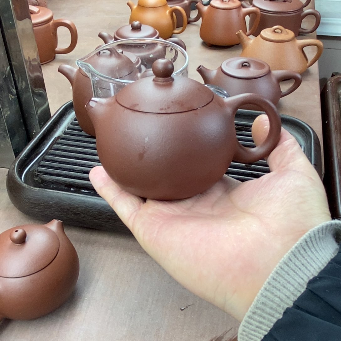 紫砂茶壶文***恬紫砂壶西壶微瑕