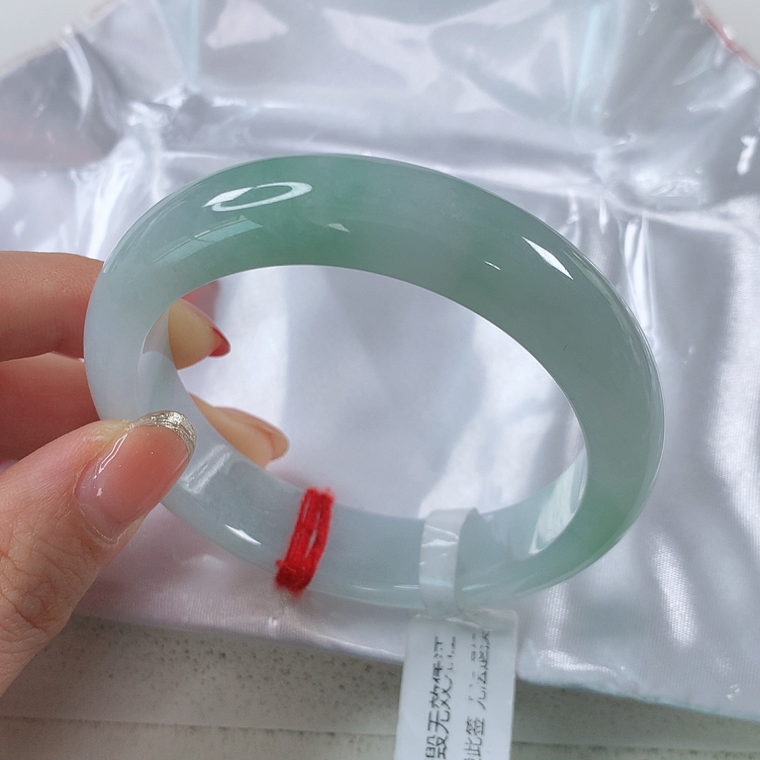 翡翠手镯未镶嵌 正圈①③②