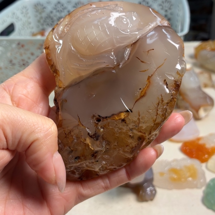玛瑙/玉髓未镶嵌吊坠(不含链)