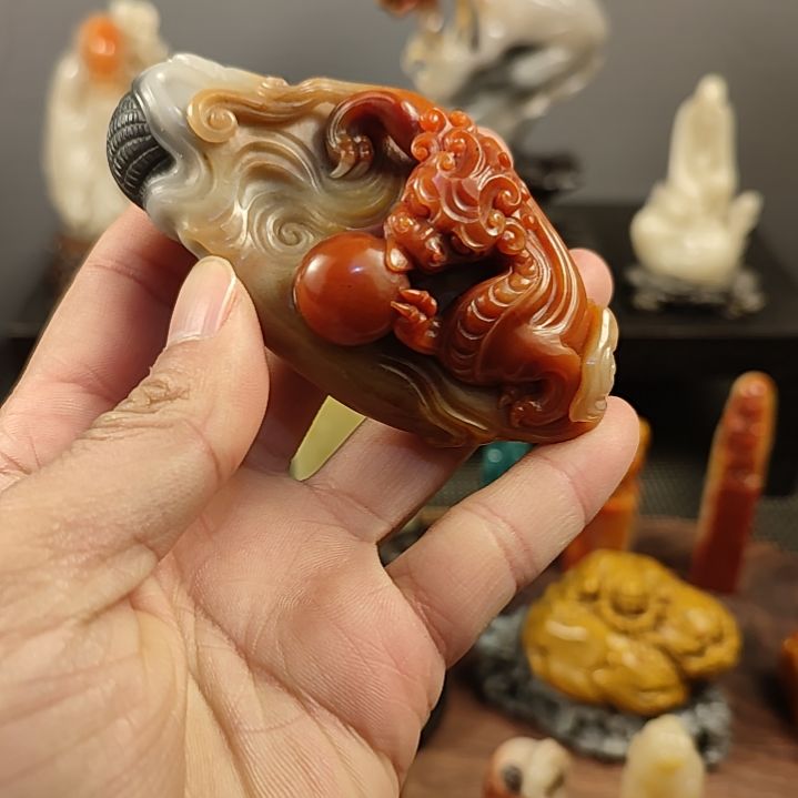 寿山石手把件手把件