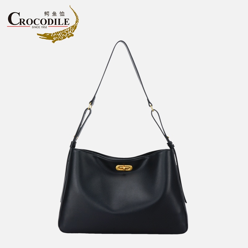 鳄鱼恤高级感轻奢真皮女包通勤大容量单肩斜挎包CB00006