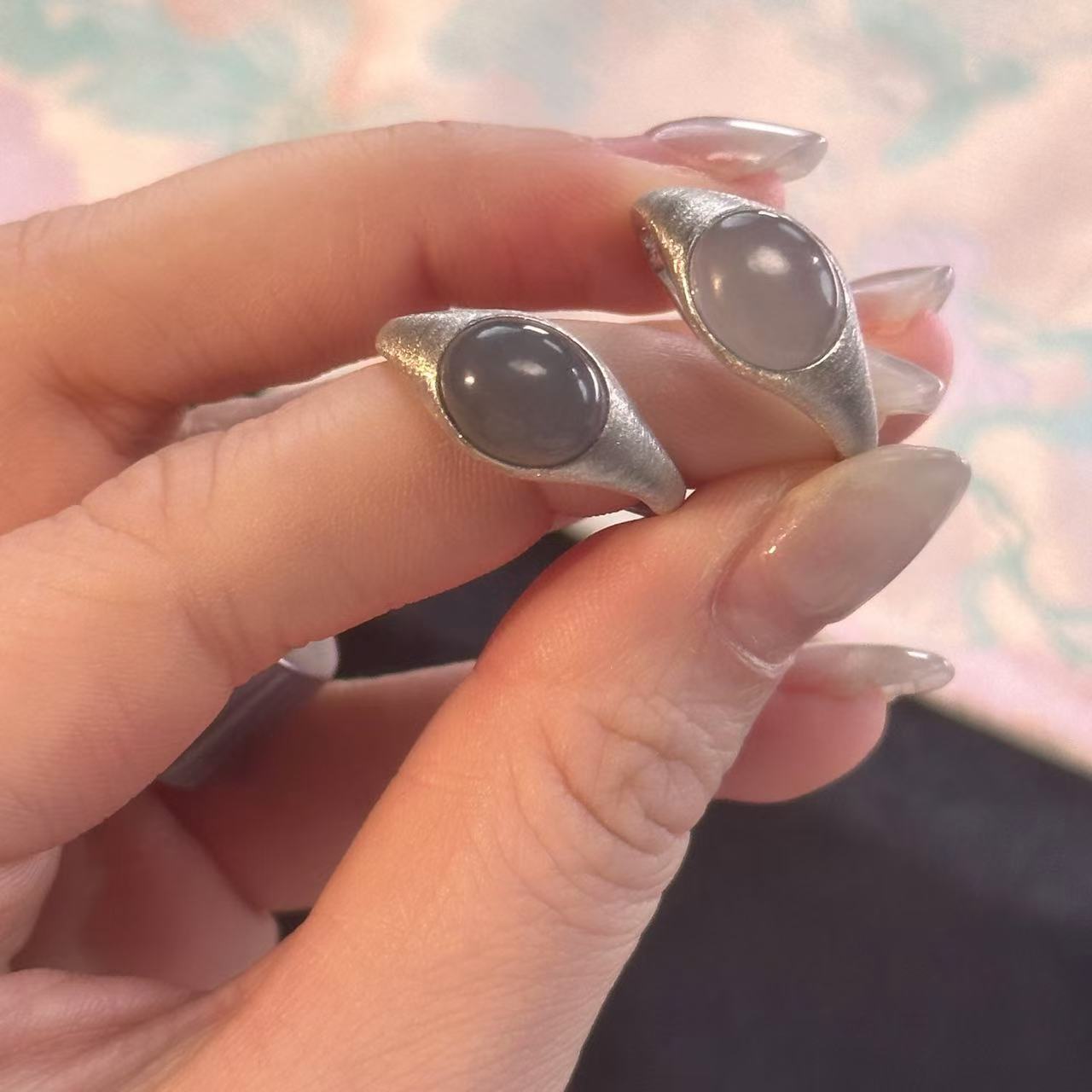 所欲珠宝|30 B0005-和田玉烟紫戒指#多样性发一