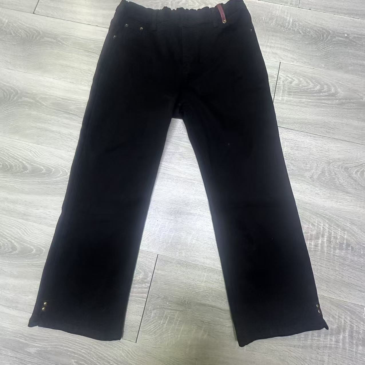 孤品牛仔裤-弹力松紧腰百搭弹力直筒裤1788