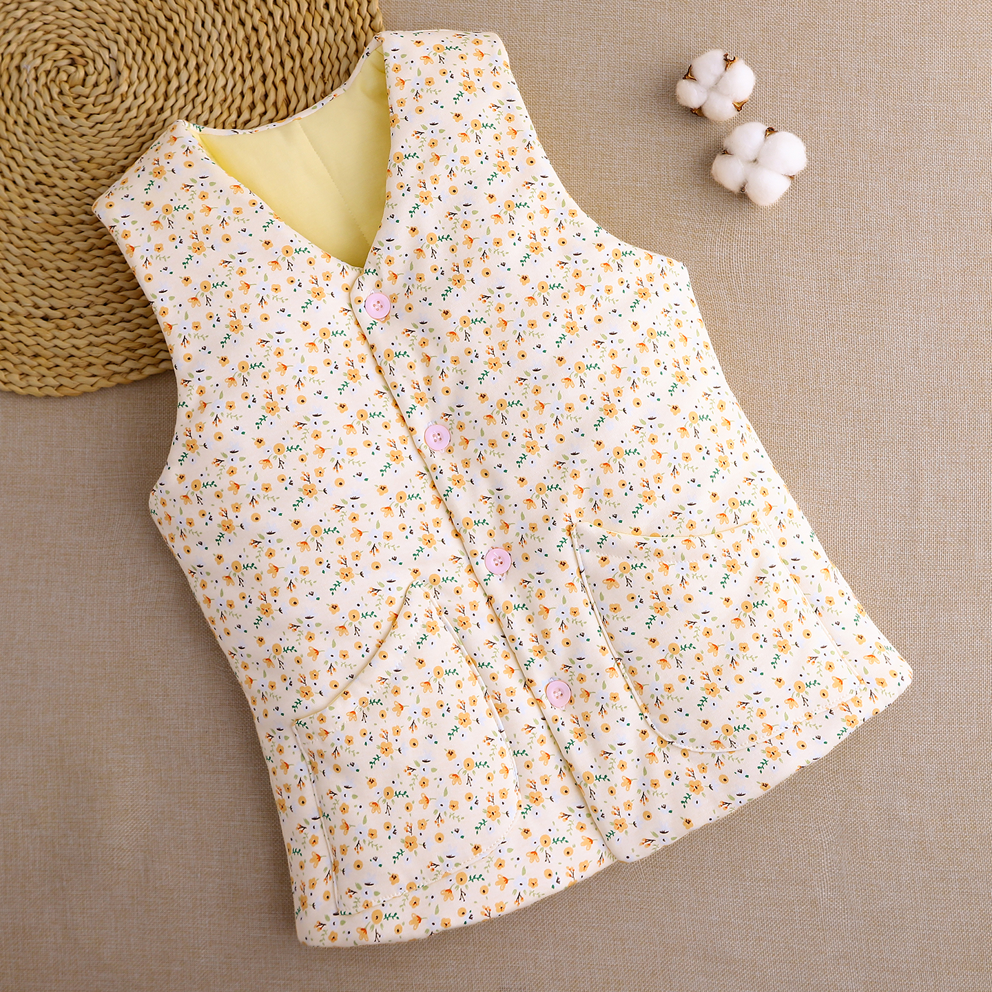 纯棉棉花马夹女士秋冬季保暖马甲内穿外穿坎肩薄棉贴身内胆背心