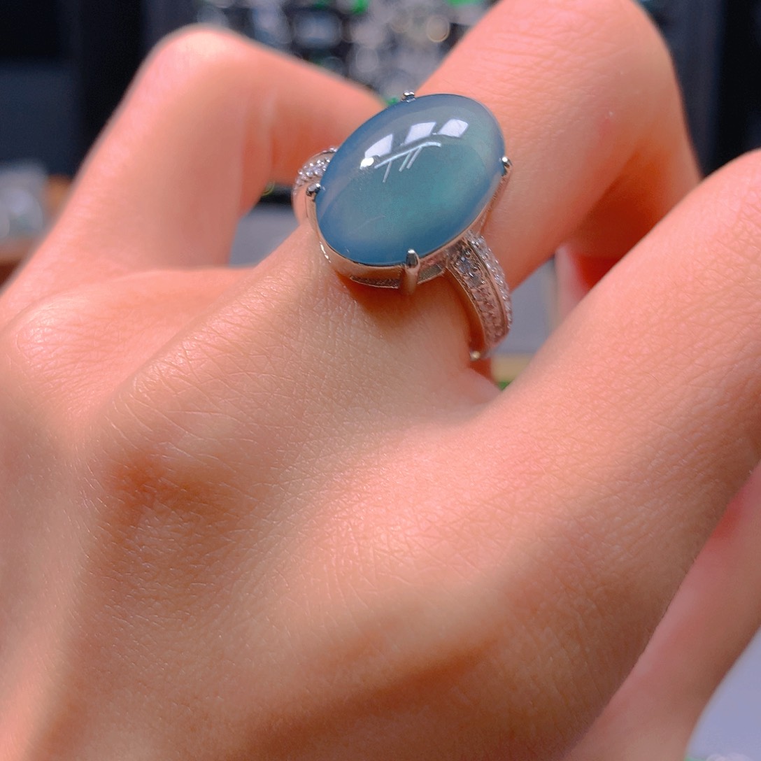 翡翠未镶嵌耳饰天然翡翠