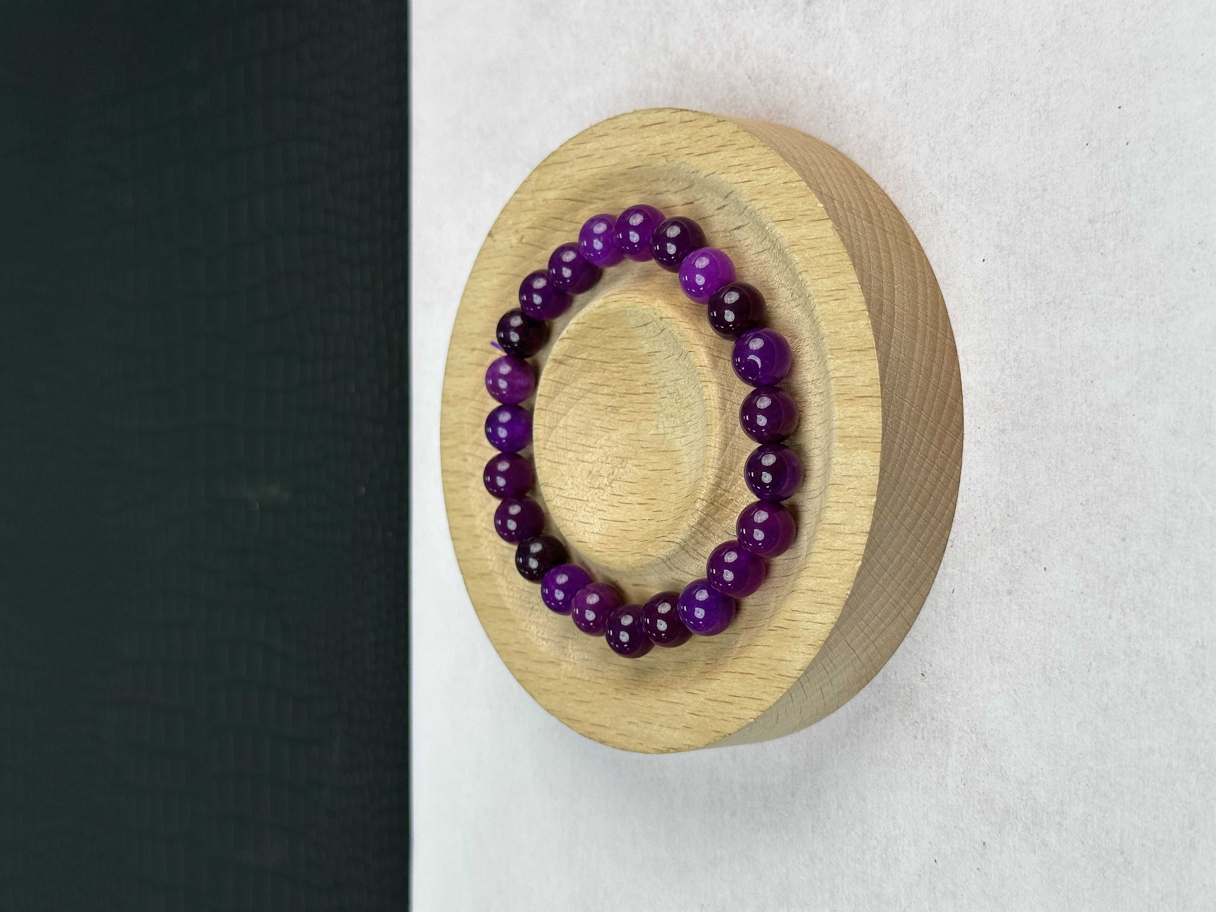 A18玉化红皮圆切10M手串时尚百搭女款