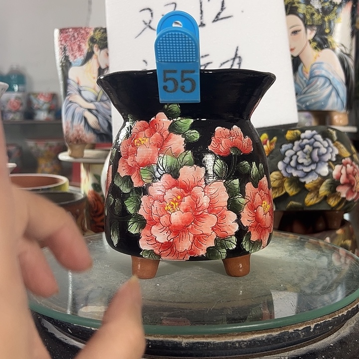 景德镇手绘花盆性价比超高