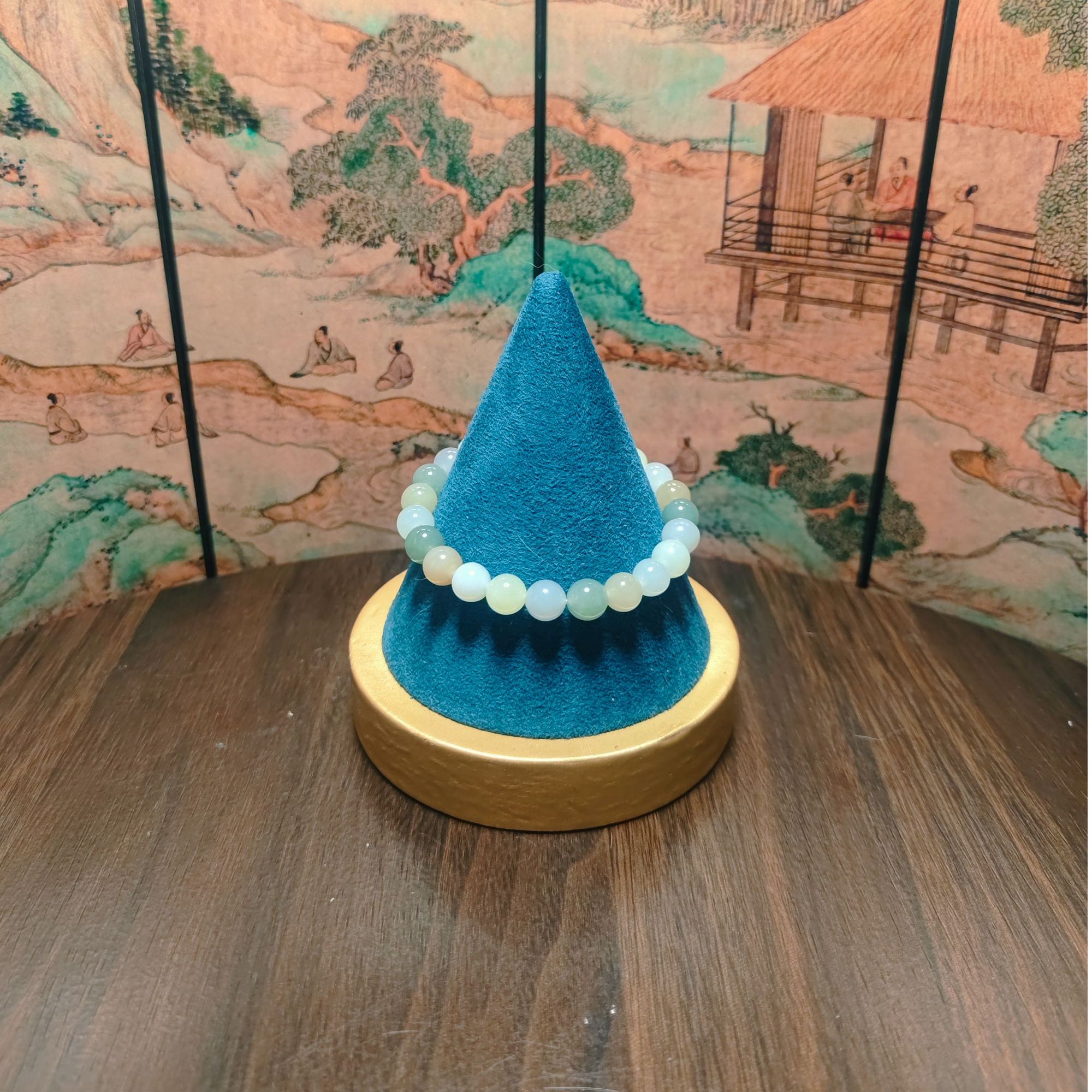 N和田多宝圆珠手串（卡8）0913