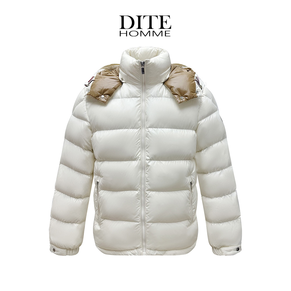 Dite迪特冬季厚款羽绒服可脱卸帽短款男士连帽短款情侣休闲百搭
