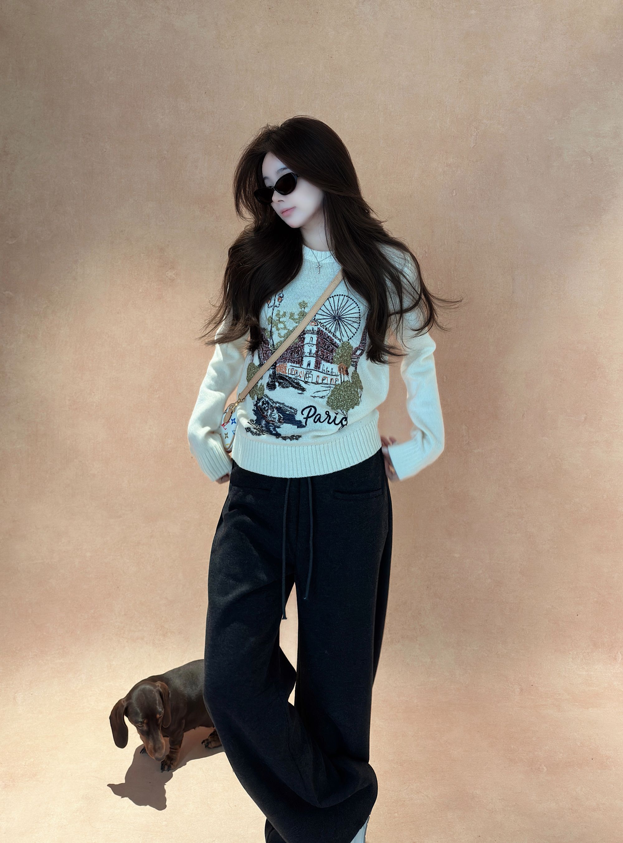 【冬日暖搭】白色 毛衣