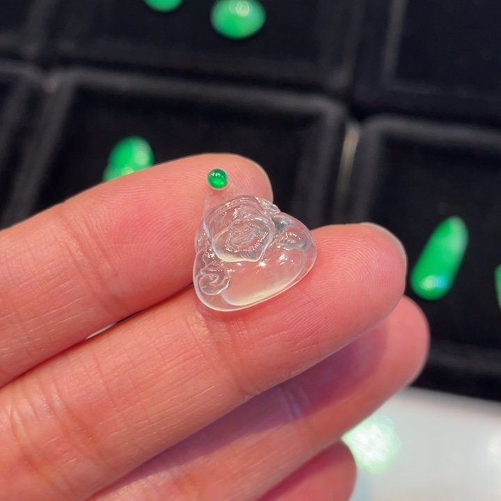 定制翡翠未镶嵌财神爷