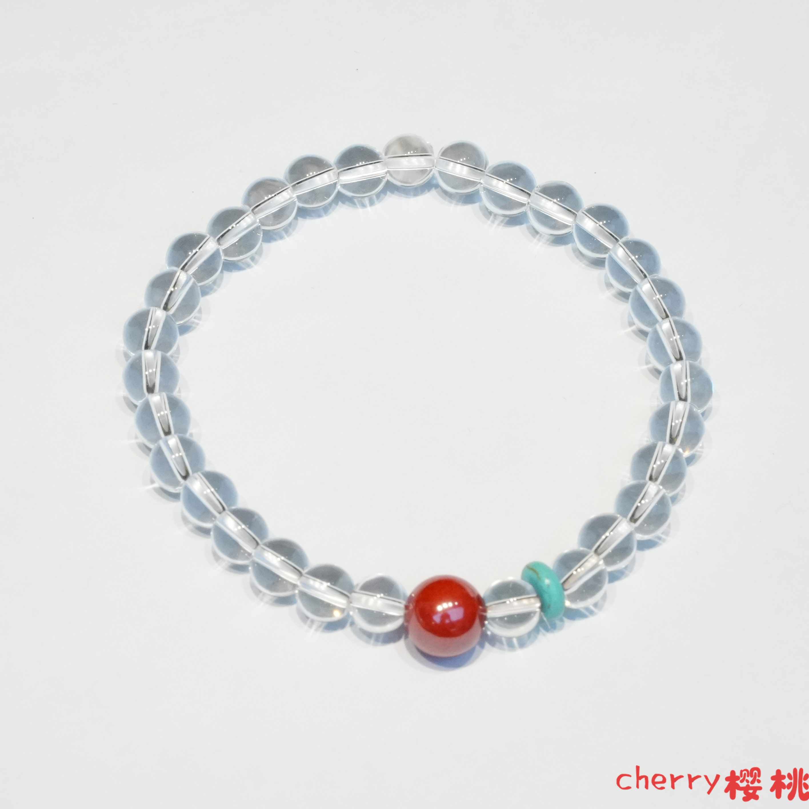 白水晶DIY单圈手串5mm左右 SJ014