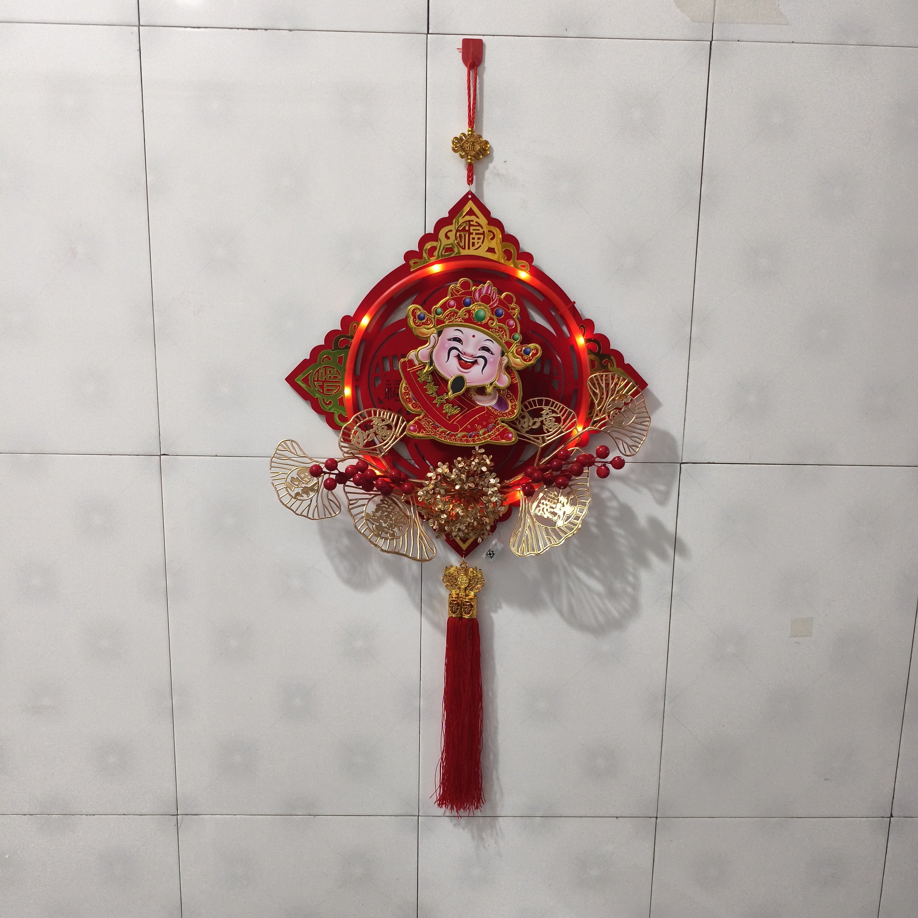 马年挂件摇头财神（尺寸40）