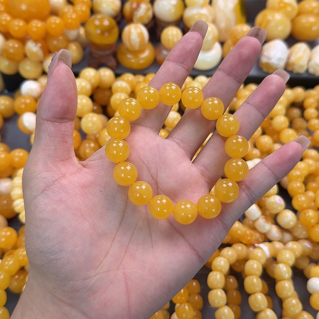 蜜蜡未镶嵌珠宝奇石同料13mm