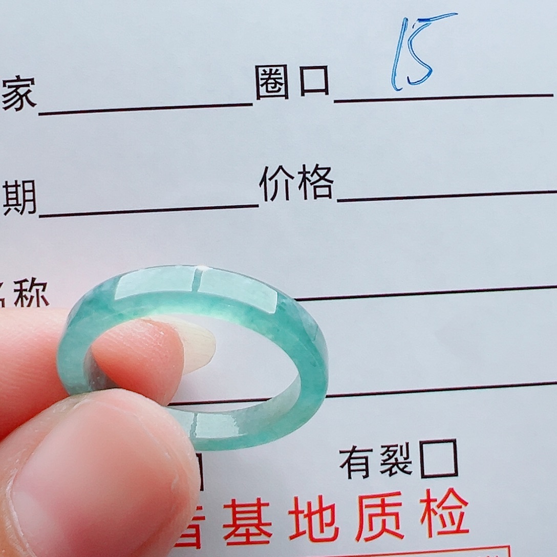 未镶嵌戒指翡翠哪*戒圈