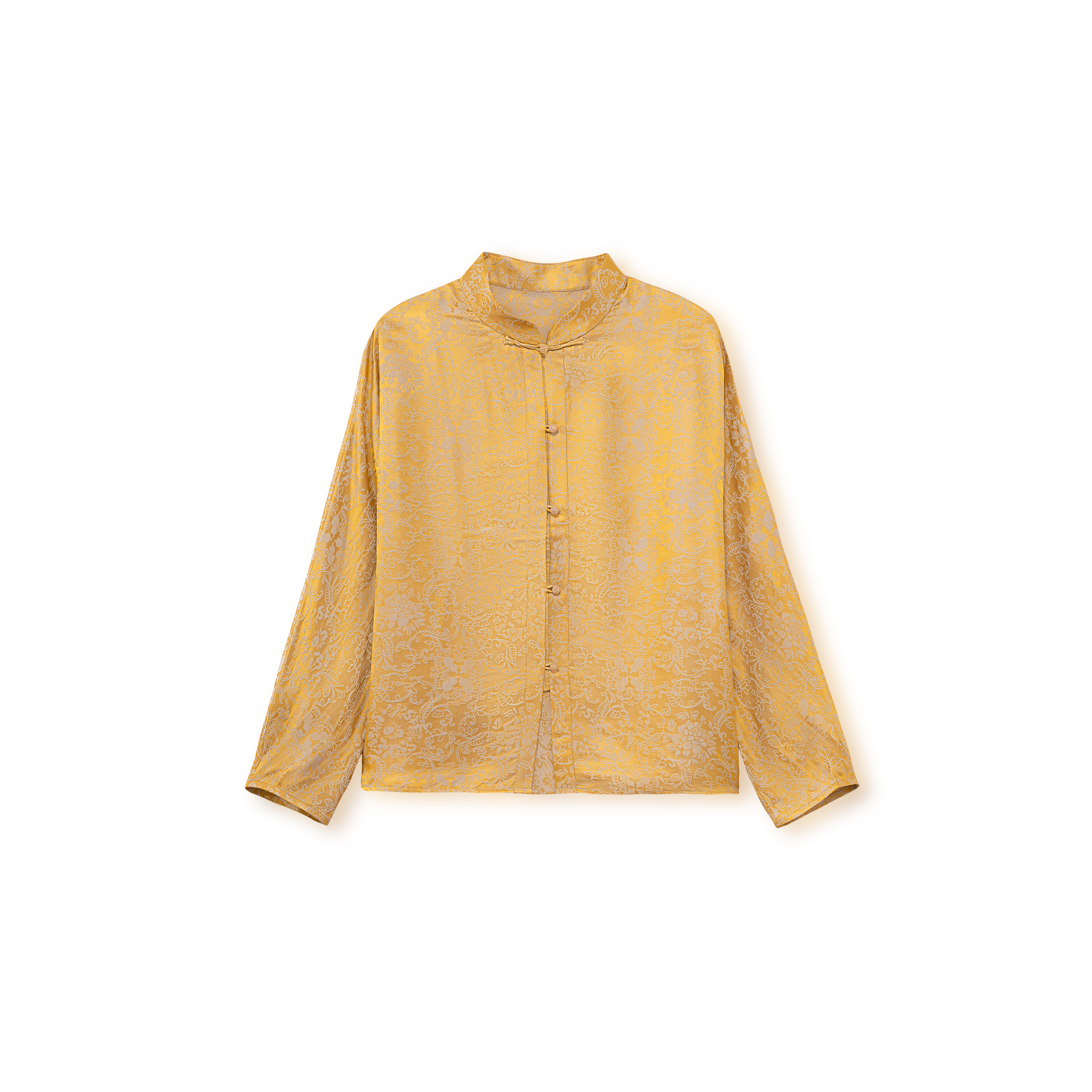 锦初-YZQS256118新中式桑蚕丝上衣中国风时尚气质衬衫女装提花