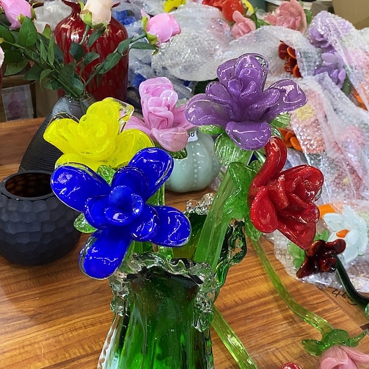 5只玫瑰花高45厘米宽12厘米