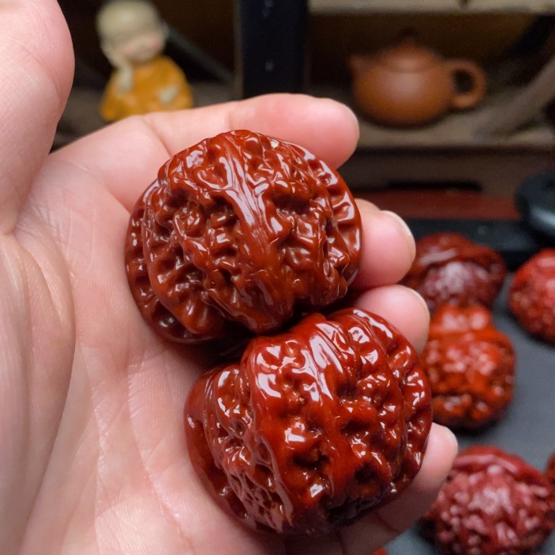 吊坠文玩核桃40白狮子