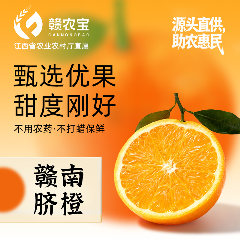 【地标产品】赣农宝优选正宗江西赣州赣南脐橙