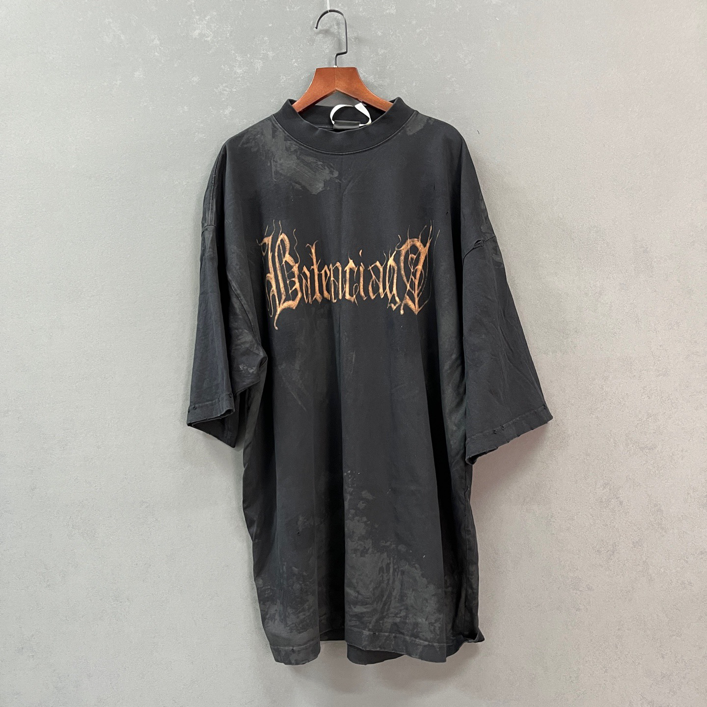 99新 Balenciaga/巴黎世家 梵文泥染做旧ys001141