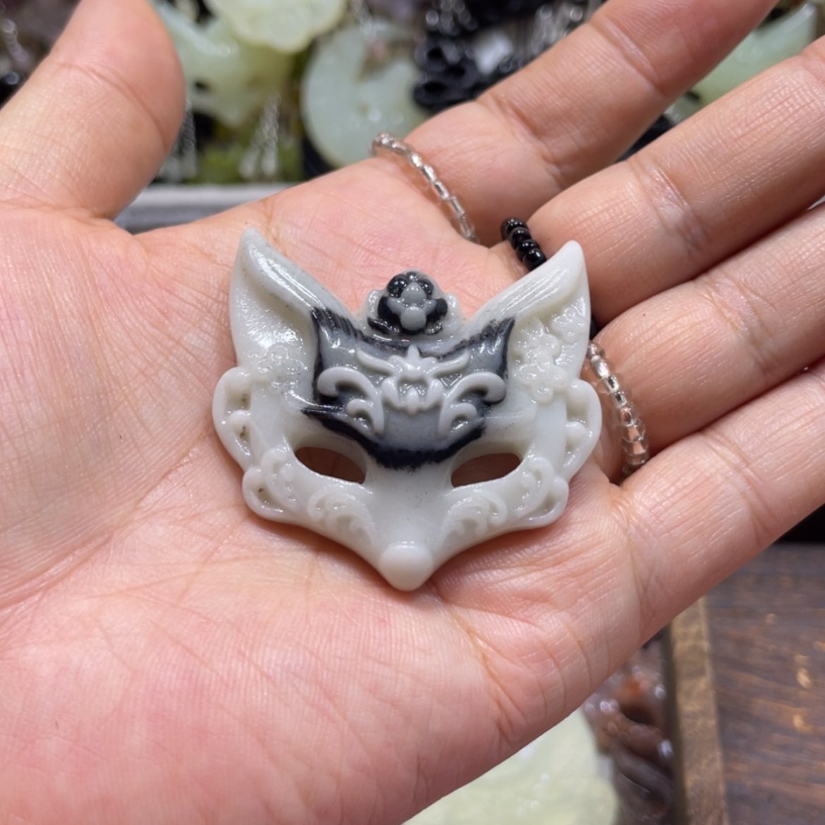 【闪购商品】岫玉颈饰未镶嵌小*婷50吊坠