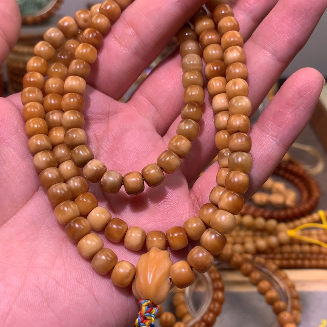 星月菩提吊坠7×6全玉化脖挂带三通