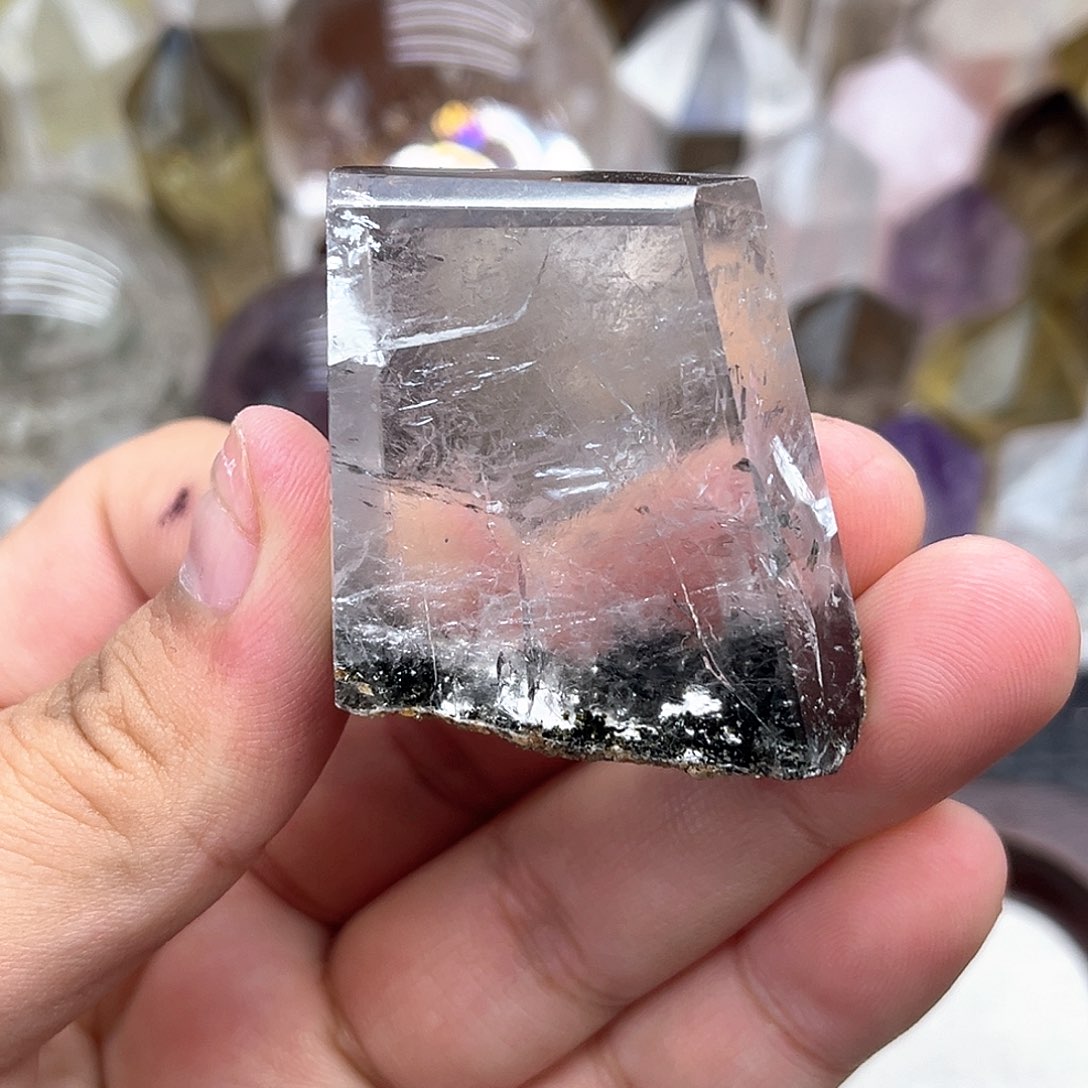 珠宝半成品水晶未镶嵌30 幽灵摆件