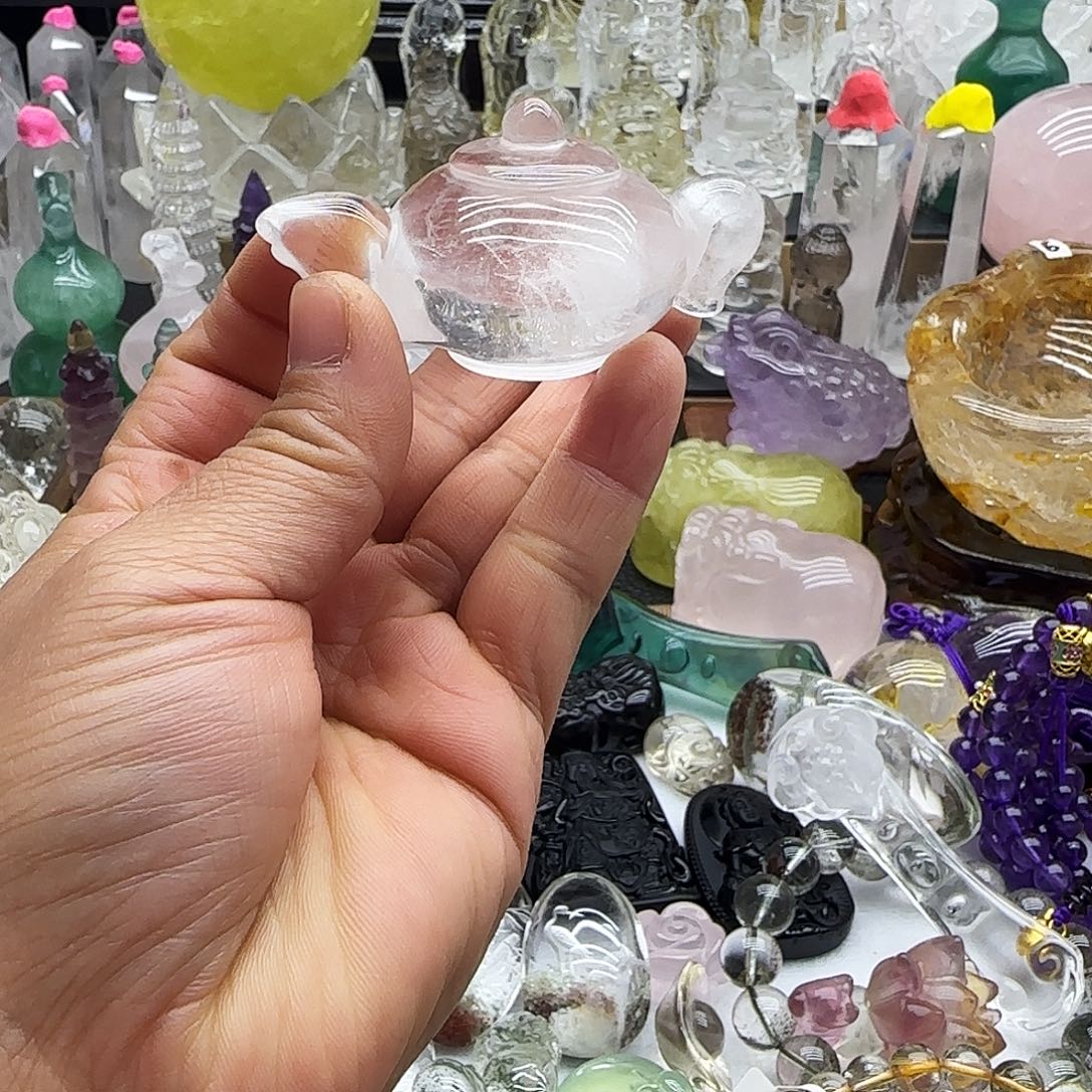 水晶未镶嵌车挂摆件