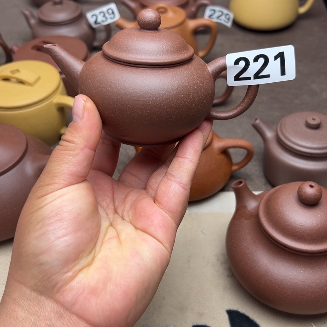 紫砂茶壶紫泥半手工150cc左右