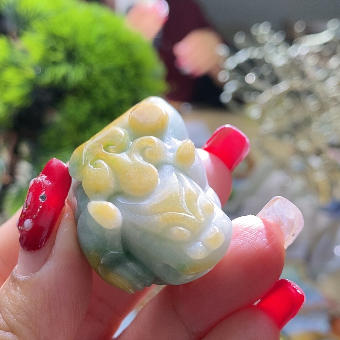 【闪购商品】翡翠颈饰未镶嵌貔貅