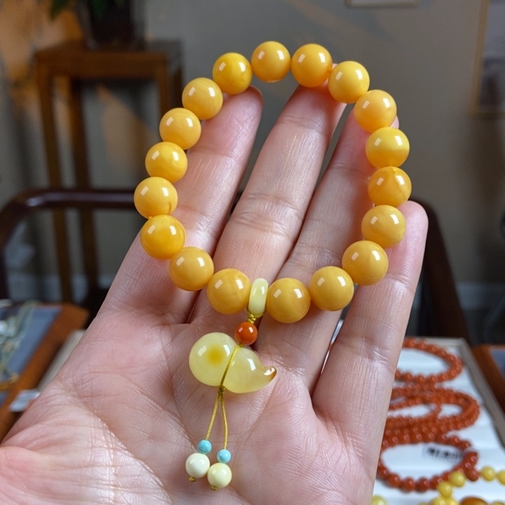 琥珀手链未镶嵌蜜蜡手串10