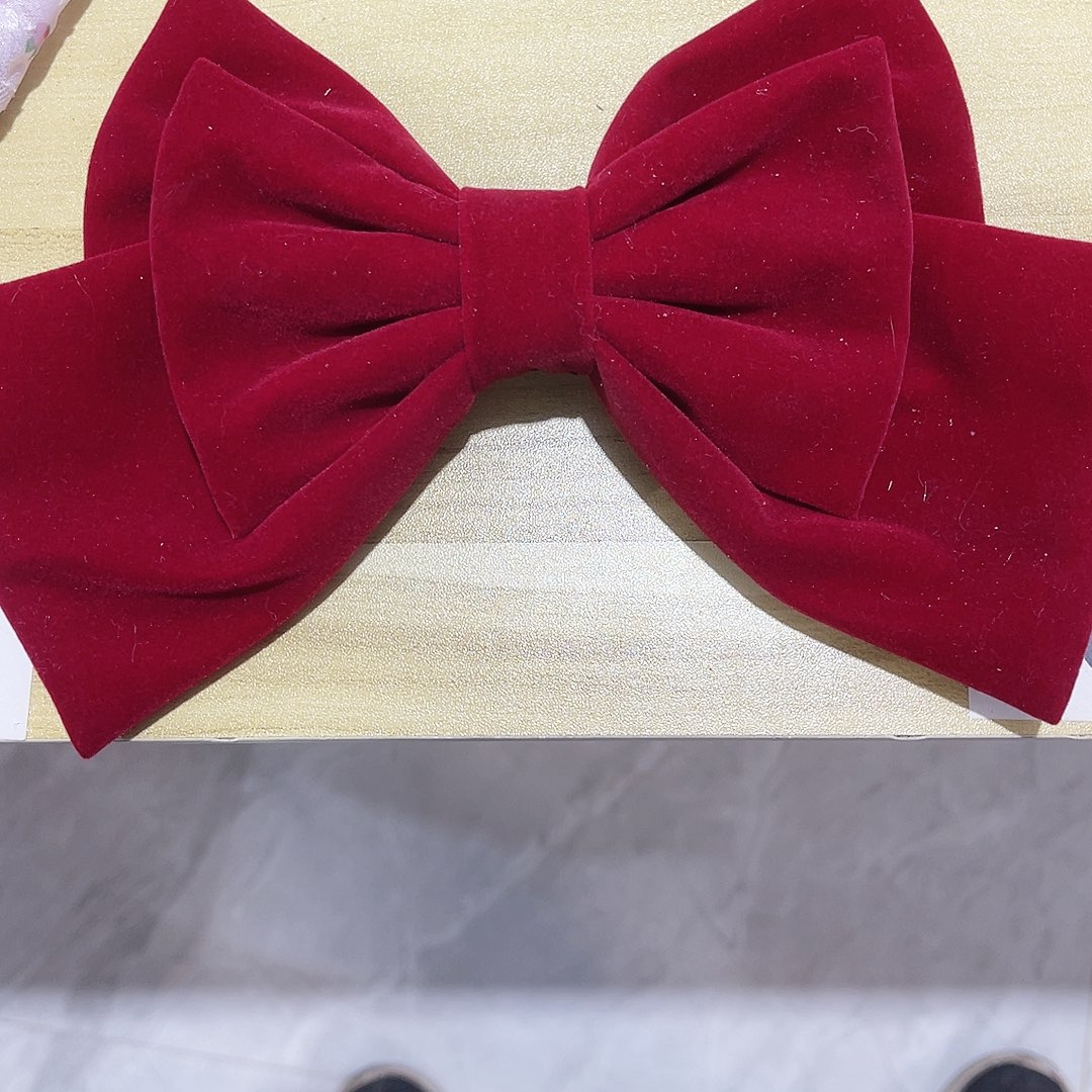 皮质铁合金蝴蝶结发夹