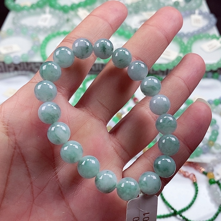 翡翠手链未镶嵌卡10