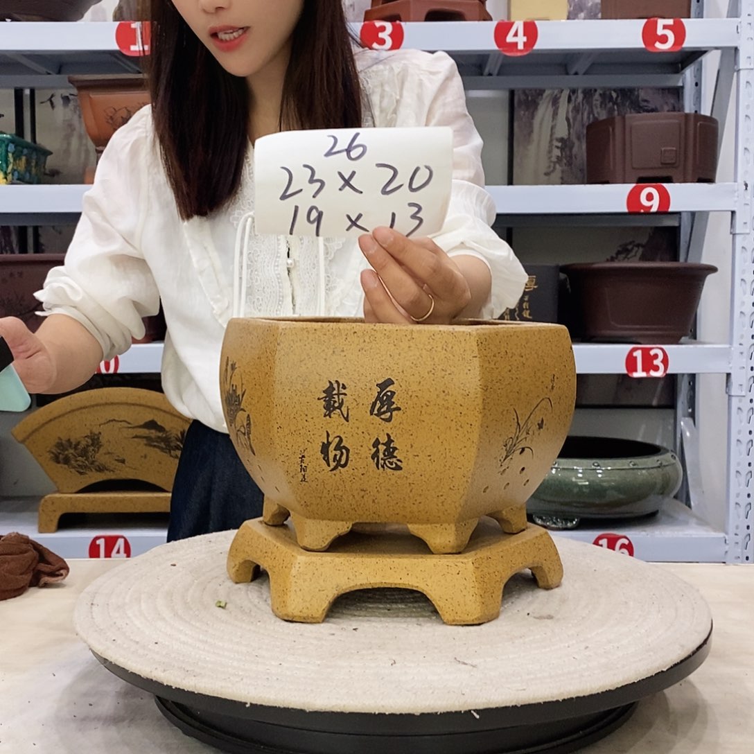 紫砂花盆紫砂花盆